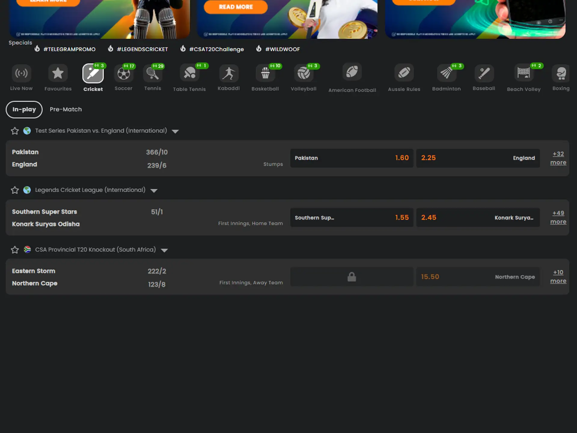 Start betting on cricket on the Betbarter website.