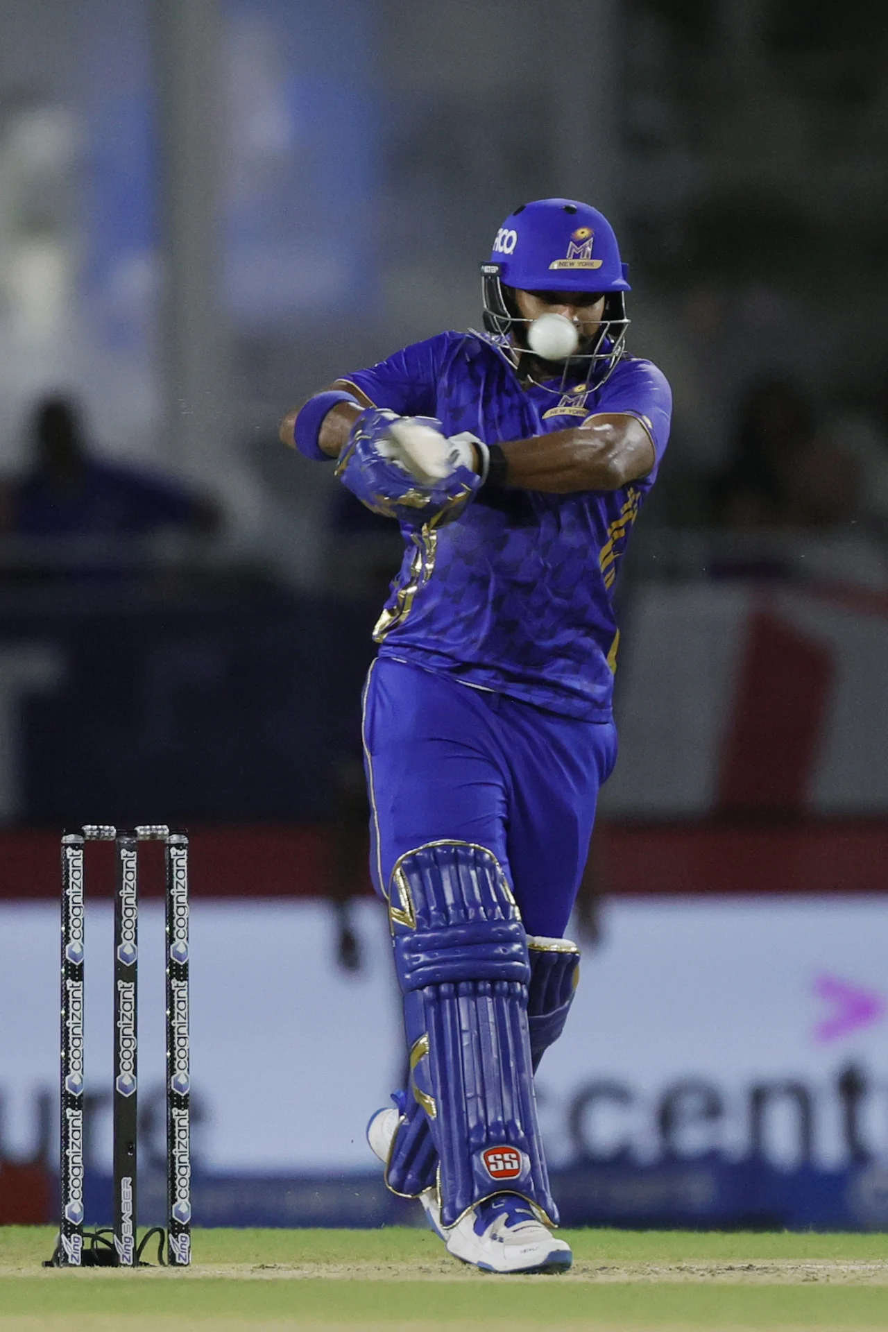 MINY skipper Nicholas Pooran in action 